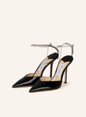 JIMMY CHOO Slingpumps SAEDA 100 mit Schmucksteinen