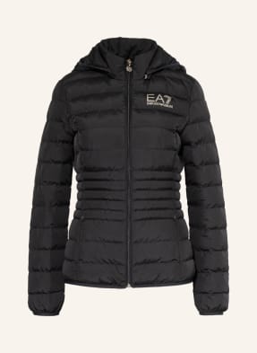 EA7 EMPORIO ARMANI Quilted jacket with detachable hood
