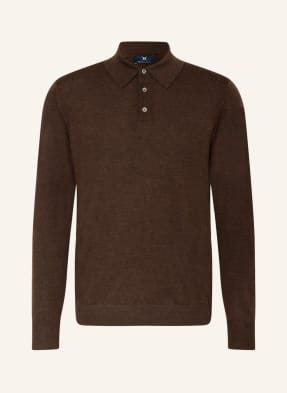 STROKESMAN'S Strick-Poloshirt aus Merinowolle