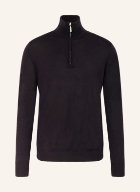 STROKESMAN'S Half-zip sweater made of merino wool
