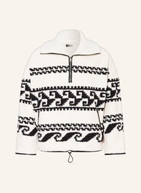 ISABEL MARANT Faux fur half-zip sweater MARLO