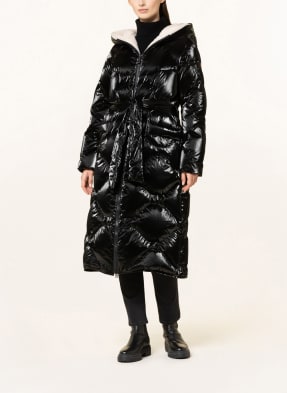 PEUTEREY Quilted coat DISTANCE with faux fur