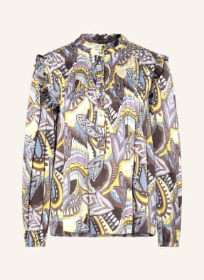dea kudibal Shirt blouse LINEA in silk with ruffles