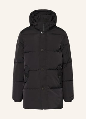STROKESMAN'S Quilted jacket with detachable hood