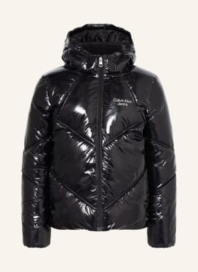 Calvin Klein Prošívaná bunda s odnímatelnou kapucí