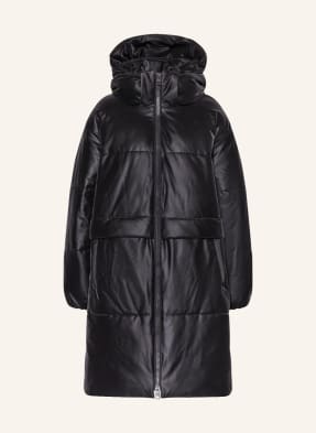 Calvin Klein Jeans Oversized quilted coat in leather look