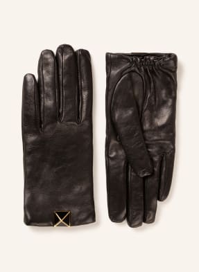 VALENTINO GARAVANI Leather gloves in gift box 