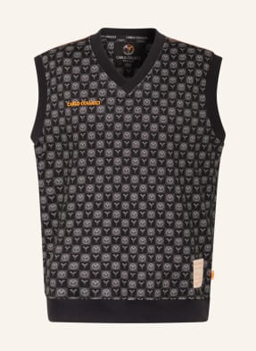 CARLO COLUCCI Sweatshirt fabric sweater vest
