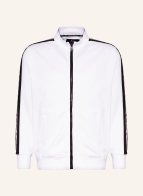 CARLO COLUCCI Sweat jacket with tuxedo stripes