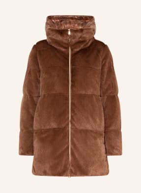 HERNO Down jacket with faux fur