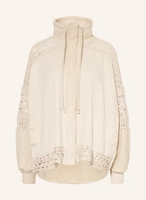 Free People Oversized jacket DUNE BUG in mixed materials