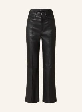 RIANI 7/8 leather trousers