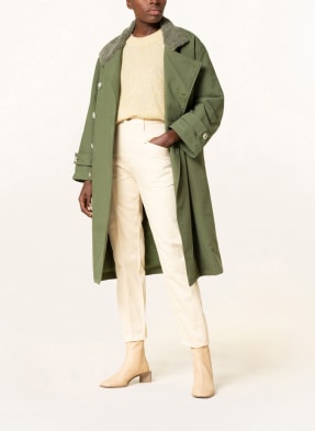 MEOTINE Oversized coat LOU with faux fur