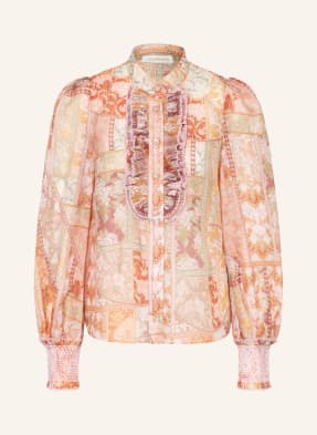 ZIMMERMANN Bluse KALEIDOSCOPE mit Seide und Leinen