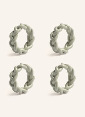 &k amsterdam Set of 4 napkin rings BRAID
