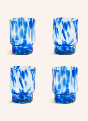 &k amsterdam Set of 4 drinking glasses TORTOISE