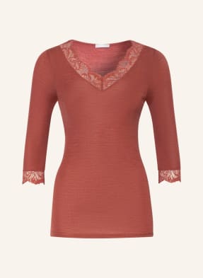 HANRO Pajama shirt WOOLEN LACE with 3/4 sleeves