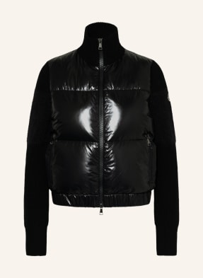 MONCLER Down jacket in mixed materials