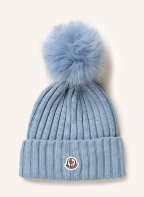MONCLER Beanie with faux fur