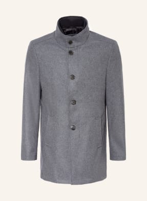 STROKESMAN'S Wool coat with removable trim