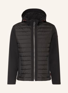 bugatti Quilted jacket with detachable hood 