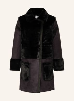 SPORTALM Faux fur coat in mixed materials