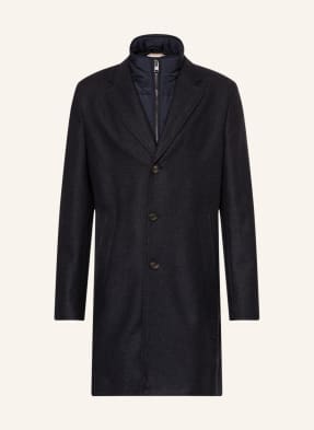 BOSS Wool coat HYDE in mixed materials with detachable trim