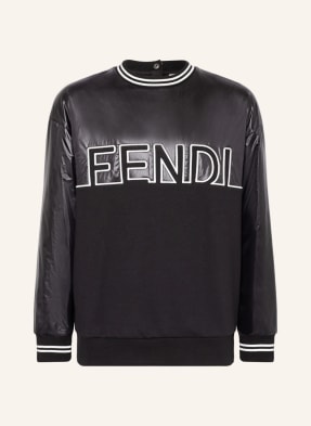 FENDI Sweatshirt im Materialmix