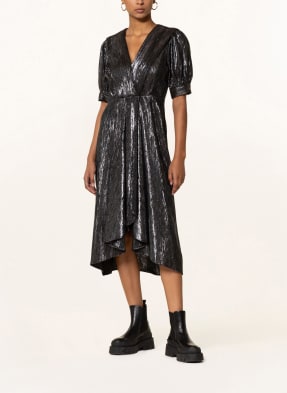 SCOTCH & SODA Kleid in Wickeloptik mit Glitzergarn