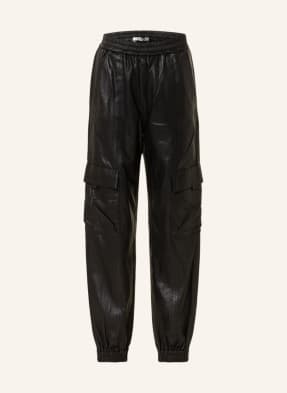 GESTUZ Leather trousers KALLIEGZ in jogger style