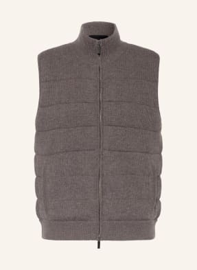 IRIS von ARNIM Quilted vest in cashmere