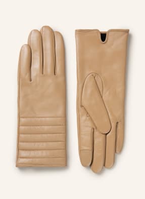 TOMMY HILFIGER Skórzane rękawiczki umożliwiające obsługę ekranów dotykowych