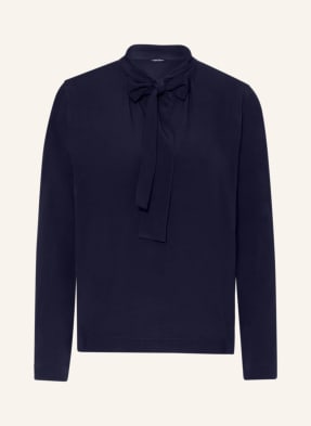 LUISA CERANO Shirt blouse with bow and silk