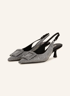 BIBI LOU Slingback pumps POZNAN with decorative gems