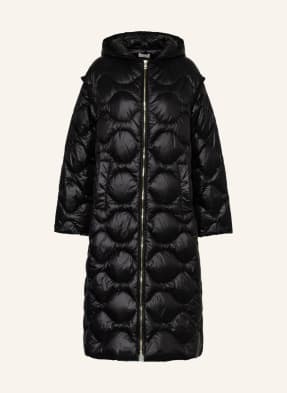 LIU JO Quilted coat with detachable sleeves