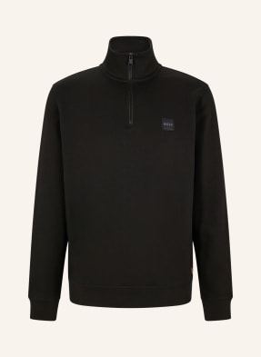 BOSS Half-zip sweater in sweatshirt fabric ZETRUST