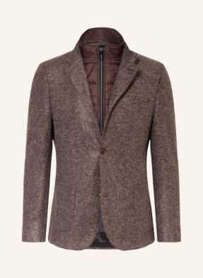 DIGEL Tailored jacket KUBA slim fit with detachable trim in mixed materials
