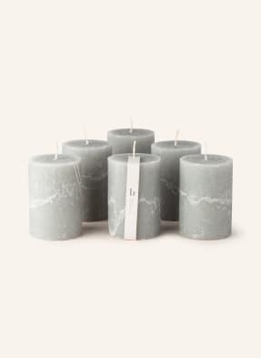 BROSTE COPENHAGEN Set of 6 candles PILLAR