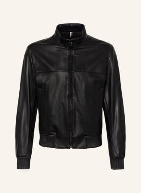 BOSS Leather jacket MAPSON
