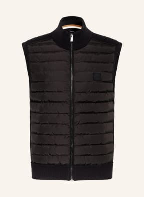 BOSS Sweater vest LEMARINO in mixed materials