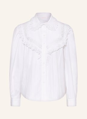 SEE BY CHLOÉ Hemdbluse mit Lochspitze