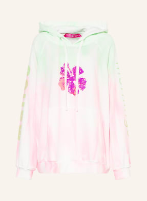 yippie hippie Oversized hoodie with sequins
