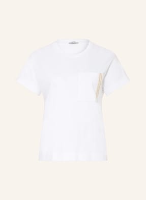 PESERICO T-Shirt mit Schmucksteinen