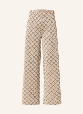 SEM PER LEI Knit trousers with glitter thread