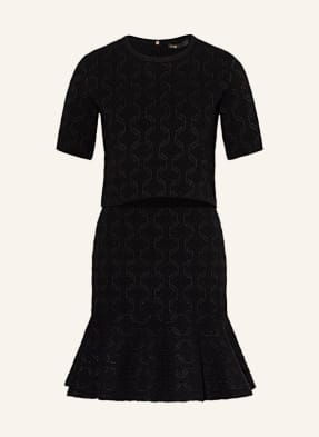 maje 2-in-1-Kleid REVE BLACK mit Glitzergarn