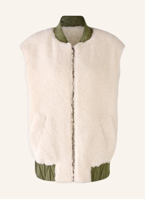 oui Reversible vest with teddy fur