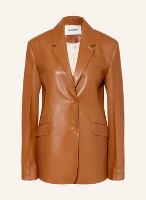 Nanushka Blazer KARO in Lederoptik
