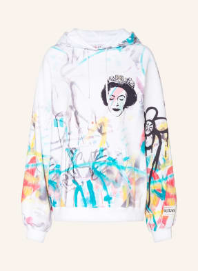 GUESS Oversized hoodie QUEEN with decorative gems