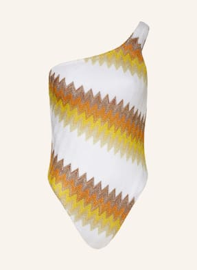 MISSONI One-shoulder swimsuit with glitter thread