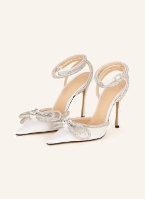 MACH & MACH Slingback pumps DOUBLE CRYSTAL BOW with decorative gems